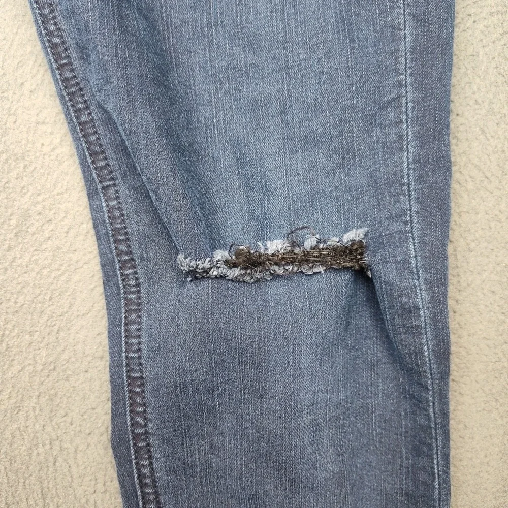 Rag Bone Jeans Womens 29 Blue Skinny Dark Wash Distressed‎ Denim Pants School
